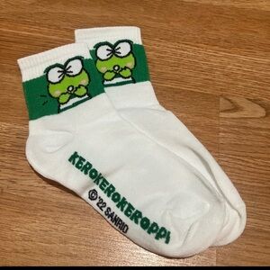 Sanrio Keroppi Green and White Casual Socks